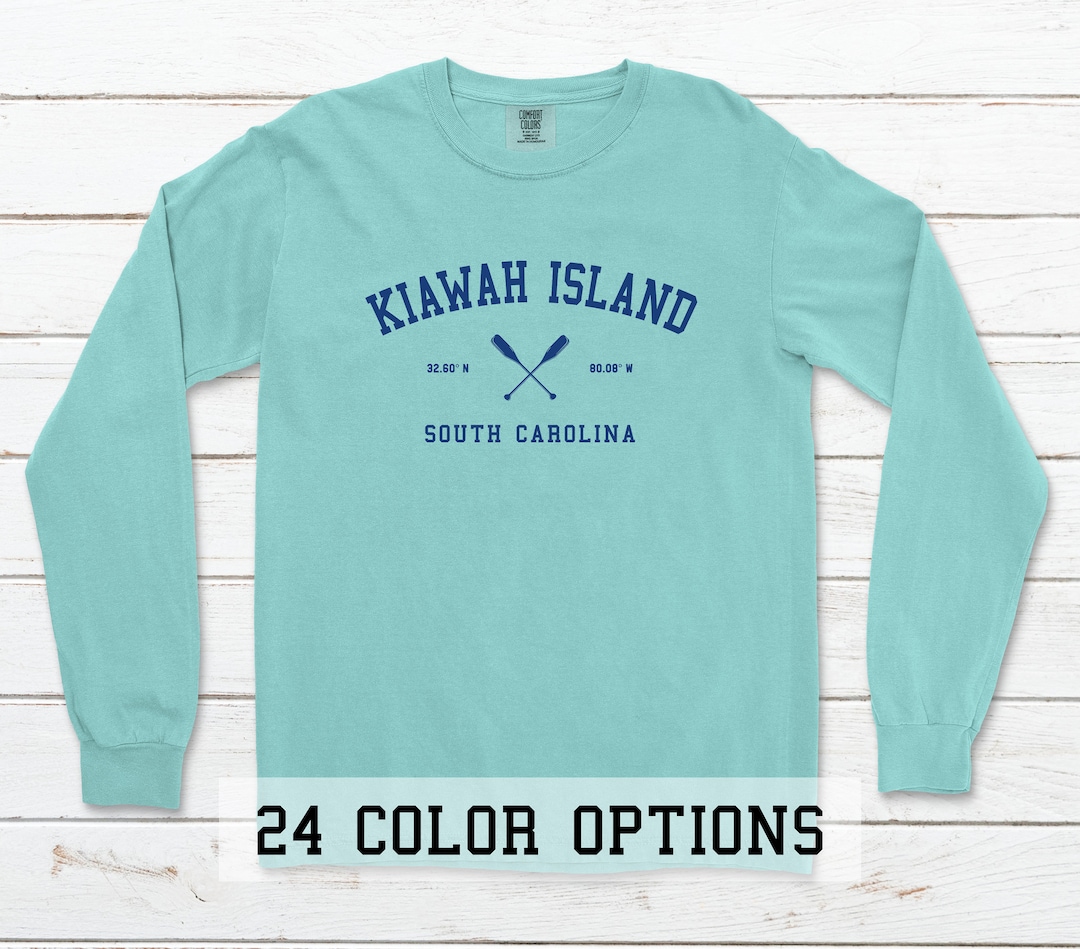 Comfort Colors Kiawah Island South Carolina Long Sleeve T-shirt - Etsy