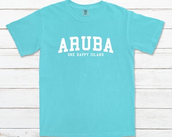 Comfort Colors Aruba "One Happy Island" short sleeve t-shirt