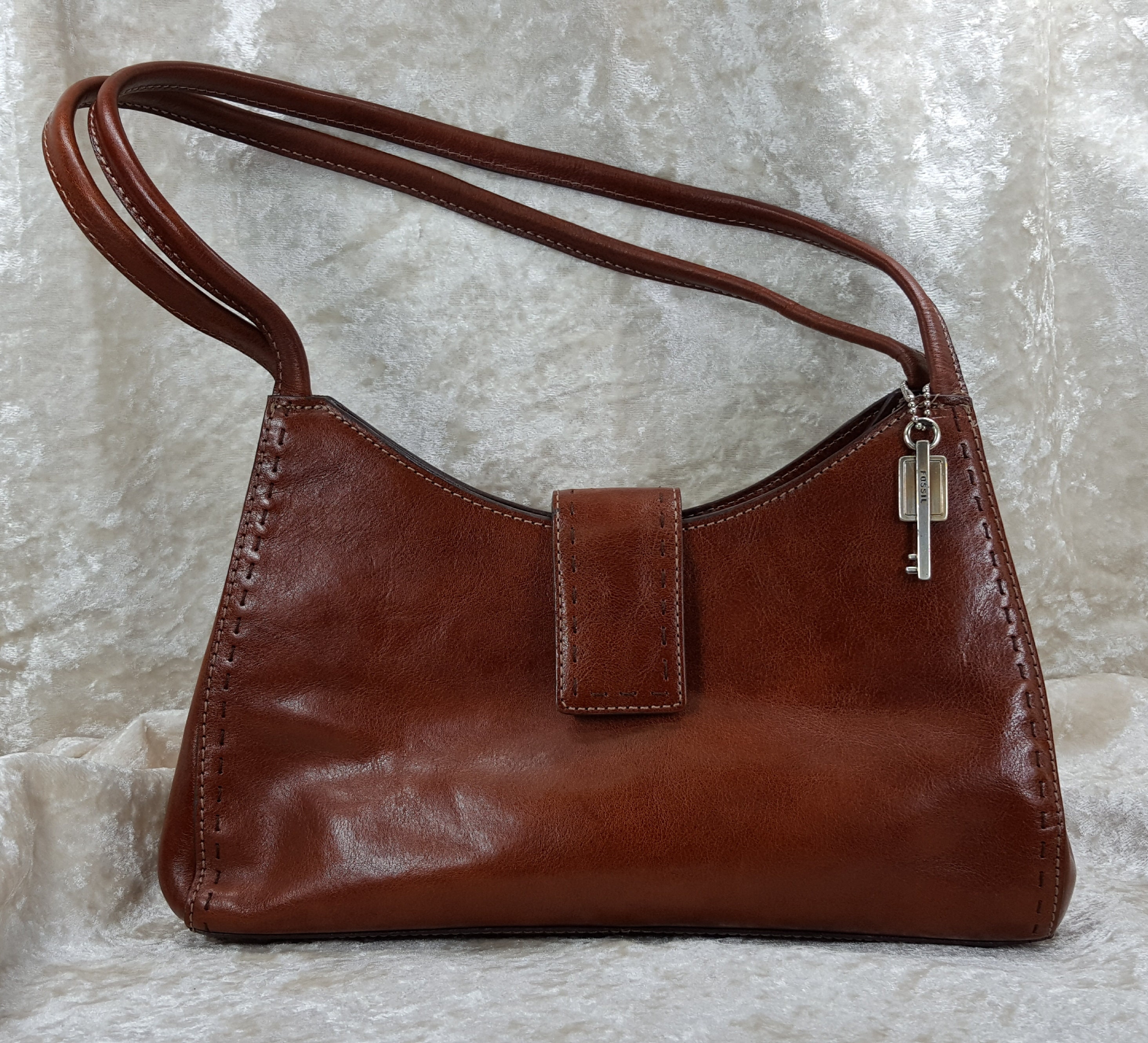 fossil genuine leather handbags