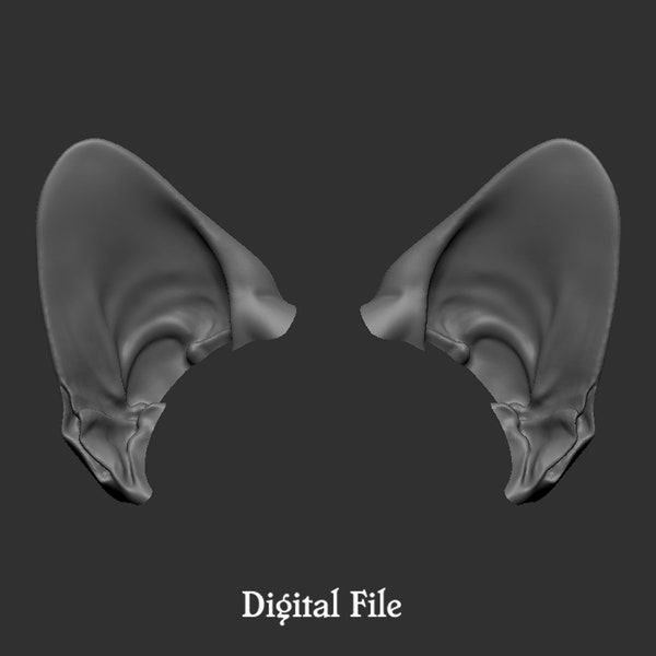 BJD cat ears *STL digital file*