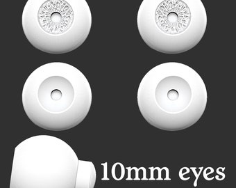 Base de ojo de muñeca de 10 mm *archivo digital STL*