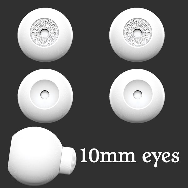 10mm doll eye Base *STL digital file*