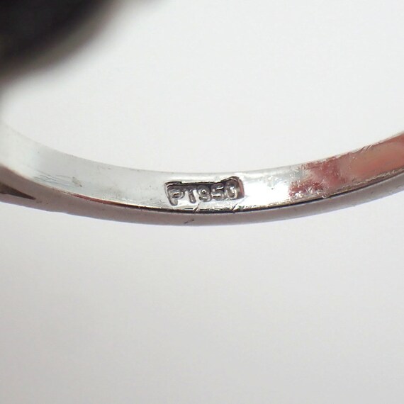 Diamond Ruby Statement Ring Platinum - image 4