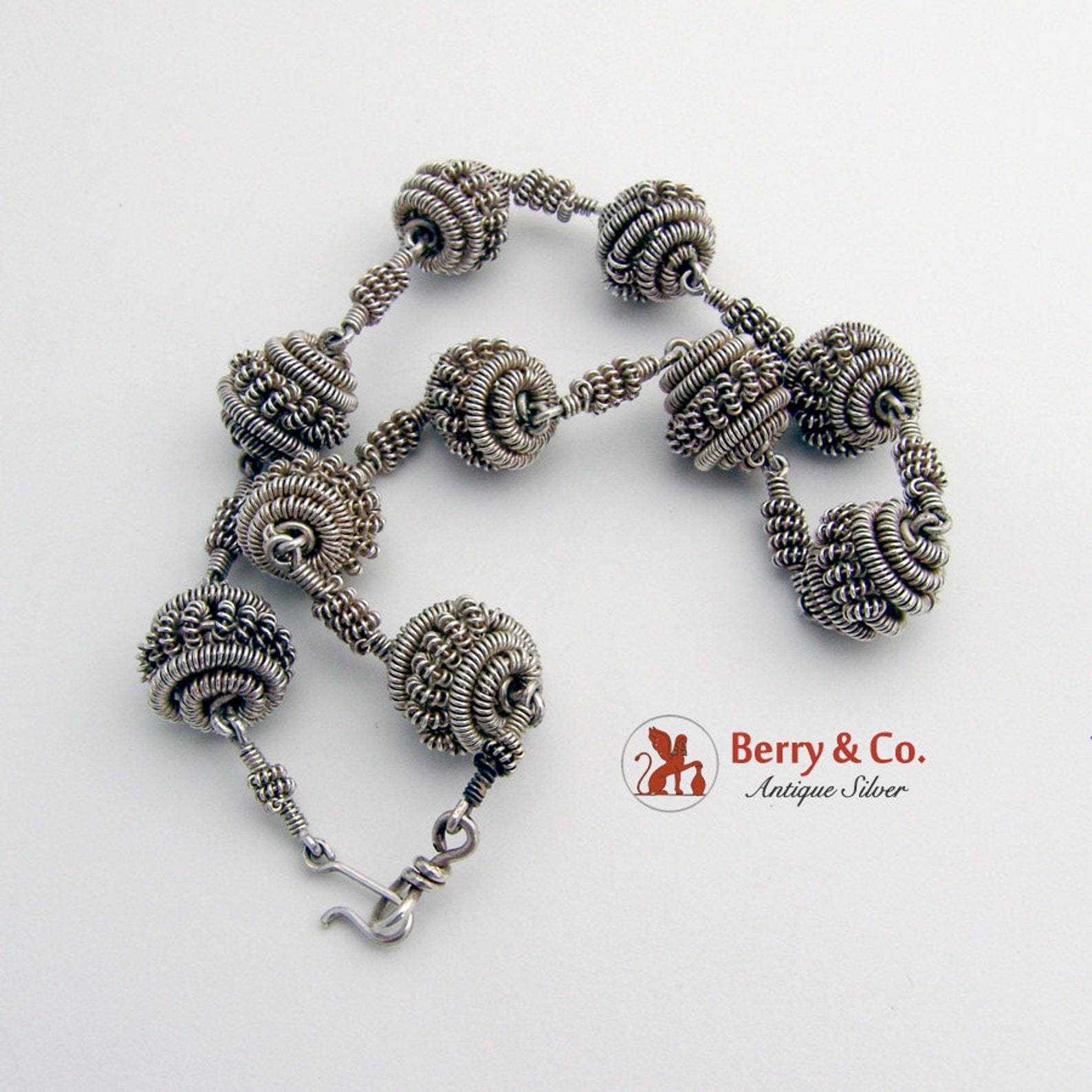 Sale Sale Hand Made Twisted Wire Chain Necklace Sterling Etsy