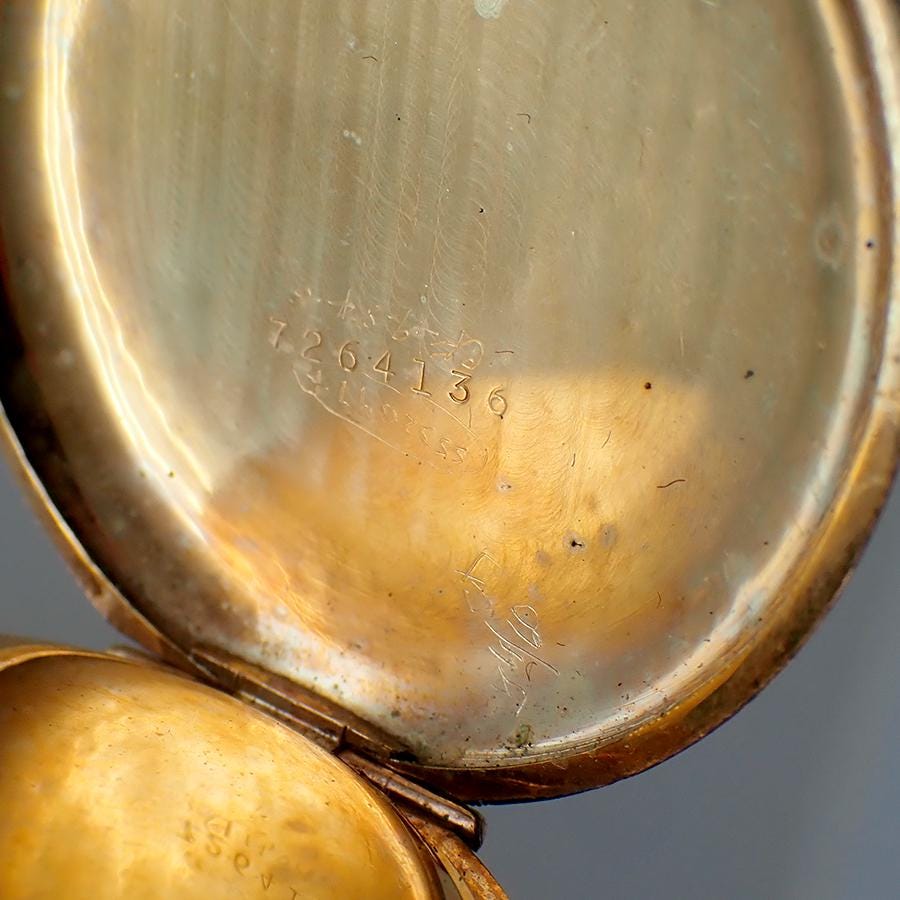 Waltham Antique Pocket Watch 15 Jewels Gold Filled Mono CHC AFC - Etsy