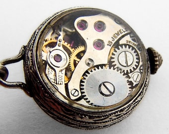 ★nyo★ BUCHERER ブヘラ シルバー エナメル ブローチ 時計 il_340x270.2179408754_b15r.jpg