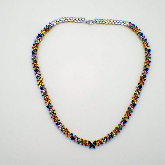Temple St. Clair 18K 8.19ctw Multicolor Sapphire Necklace - 18K Yellow Gold  Station, Necklaces - TSC22985 | The RealReal