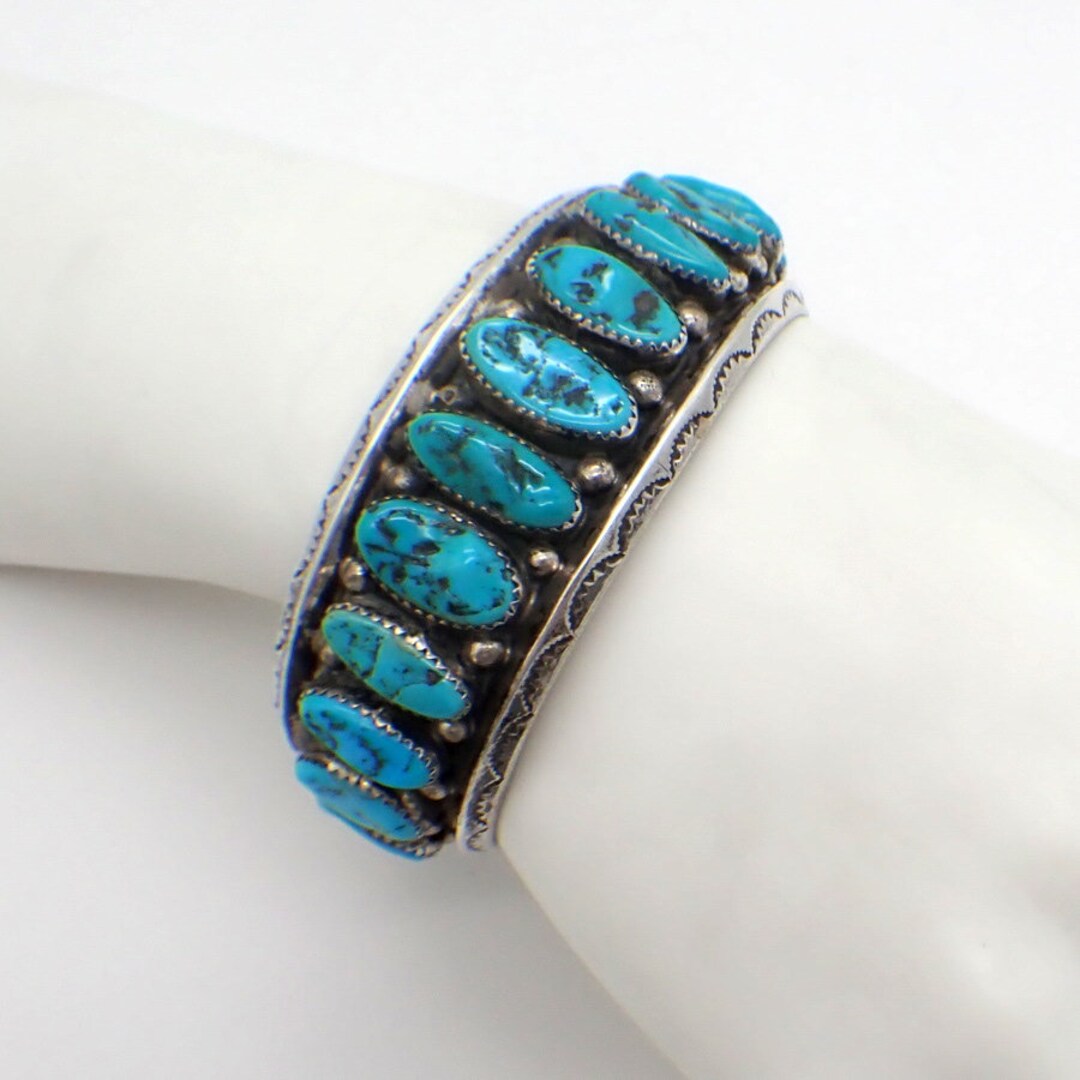 Bracciale Polsino Donna Turchese Sintetico - Stile Western Bohémien, Regolabile, In Lega Di Zinco E Acrilico, Gioiello Cowgirl