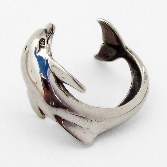 Kabana Dolphin Cuff Bracelet Sterling Silver