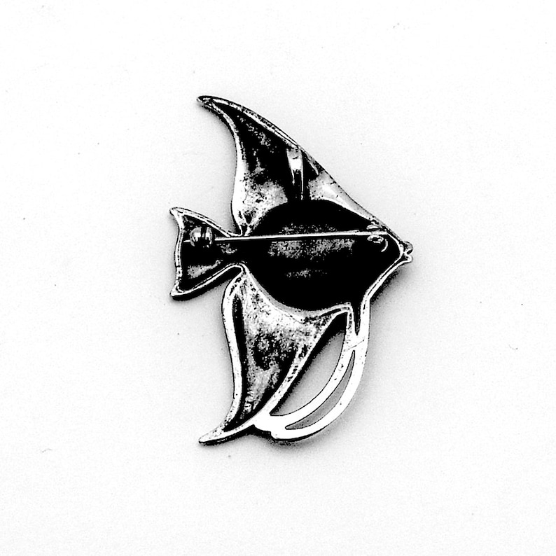James Avery Angelfish Brooch Pendant Sterling Silver
