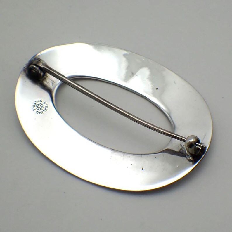 Art Nouveau Oval Brooch Unger Brothers Sterling Silver - Etsy