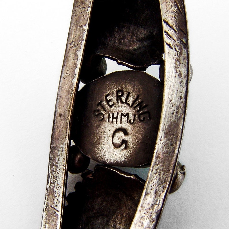 Navajo Cuff Bracelet Turquoise Sterling Silver 1970