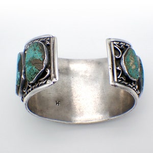 Navajo Old Pawn Turquoise Cuff Bracelet Sterling Silver - Etsy