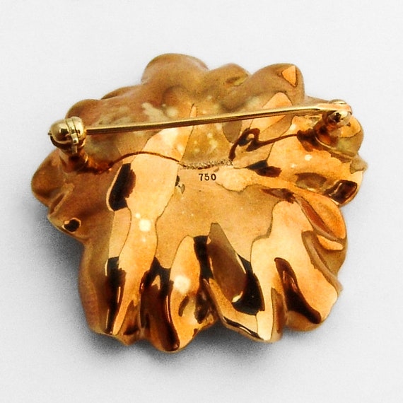 Tiffany Diamond Dogwood Flower Brooch 18 K Gold - Etsy