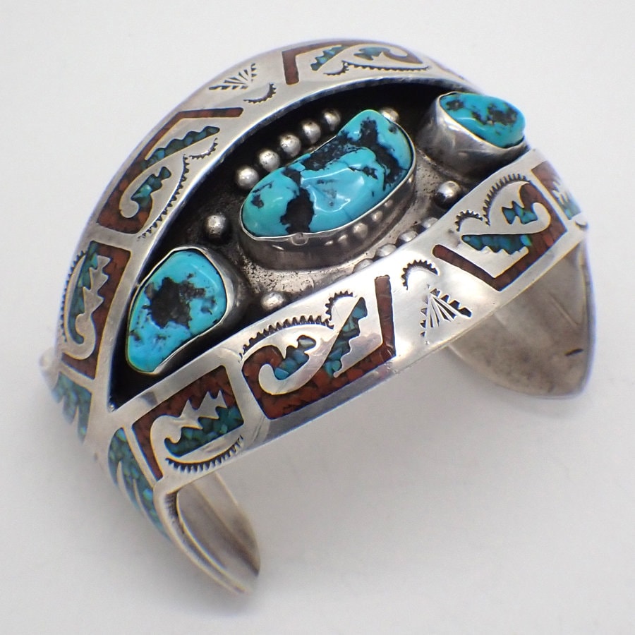 アクセサリー 90s Navajo Bees Bracelet Native-American-Edison-Yazzie-