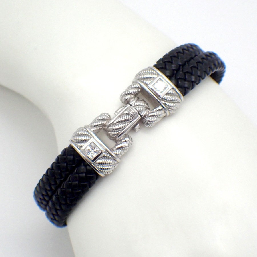 Judith ripka leather bracelet sale