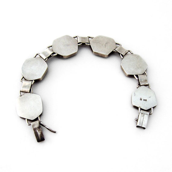 Tourmaline Slice Irregular Form Link Bracelet Ger… - image 5