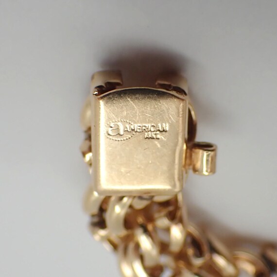 Double Link Chain Bracelet 14K Gold - Etsy