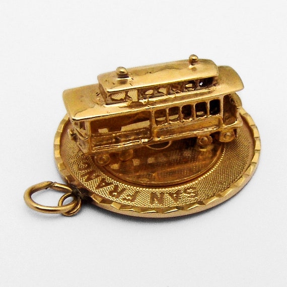 San Francisco Cable Car Charm 14K Gold