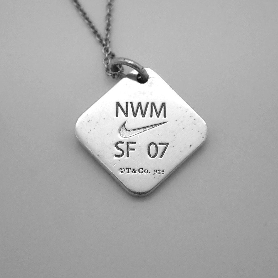 Tiffany × NIKE SILVER 925 ネックレス Tiffany Pendant Necklace Nike SF Marathon Sterling Silver - Etsy