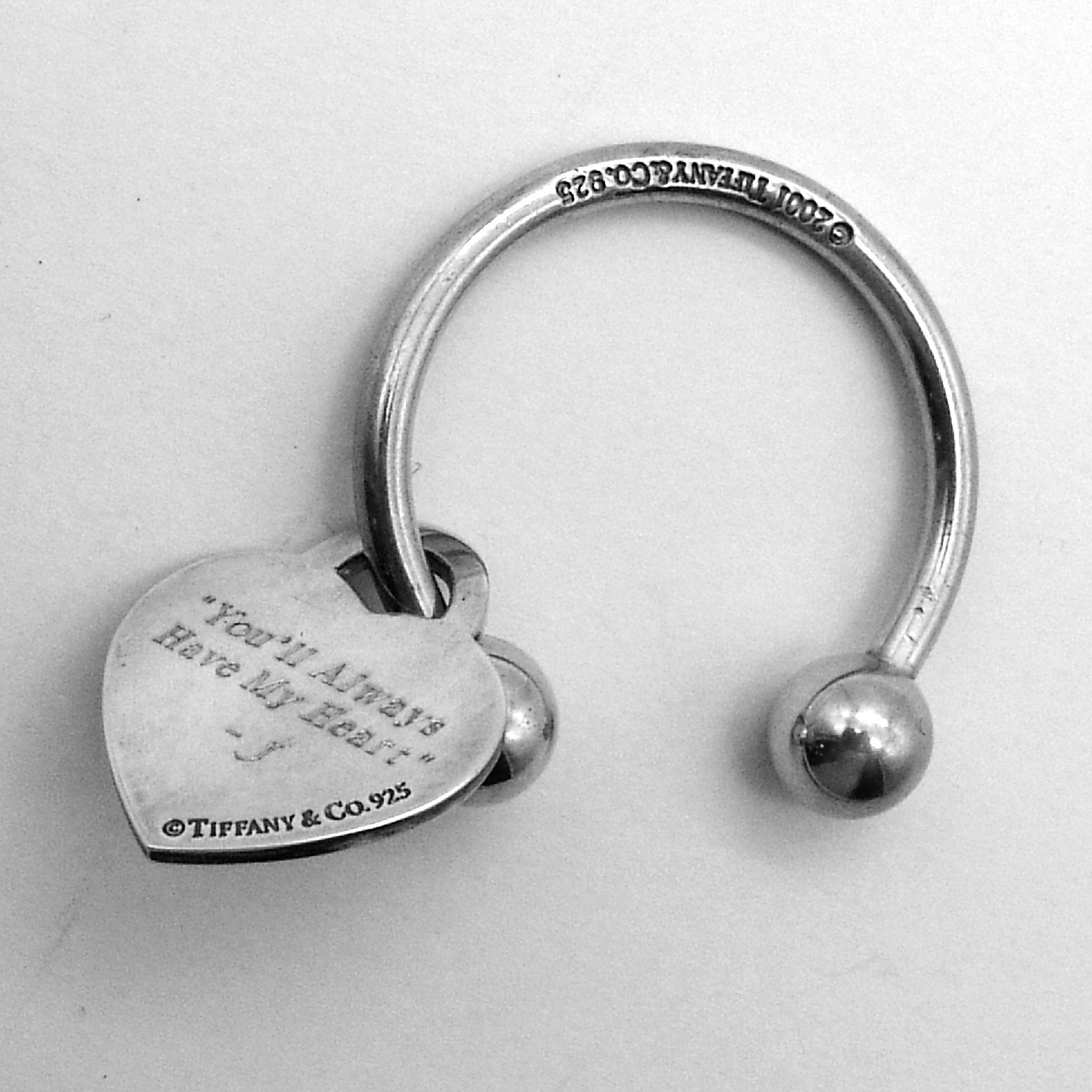 Heart tag key clearance ring tiffany