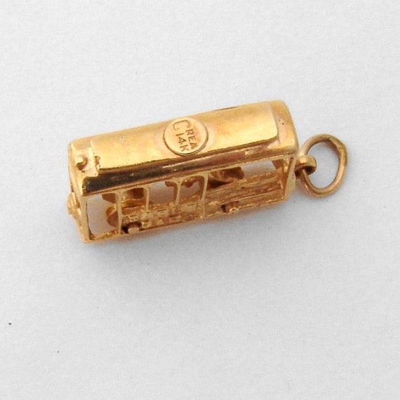 San Francisco Cable Car Charm Pendant 14K Yellow … - image 3