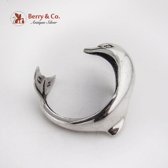 Kabana Dolphin Cuff Bracelet Sterling Silver