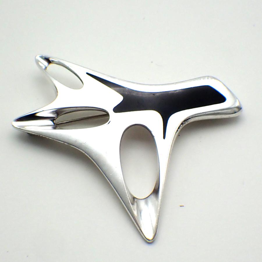 Georg Jensen Brooch N323 Sterling Silver Enamel Denmark 1956 - Etsy