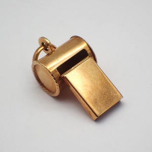 Whistle Charm 14K Gold Italy