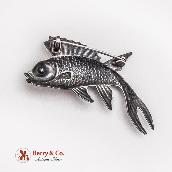 魚座の魚のブローチ スターリングシルバー - Etsy 日本