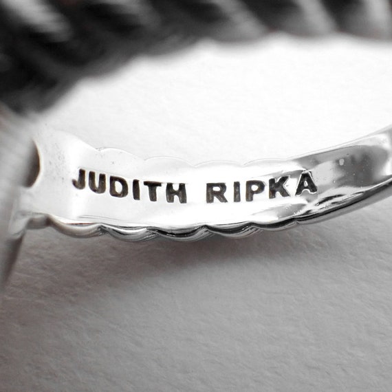 Judith Ripka Amethyst Gold Flake Doublet Ring Ste… - image 3