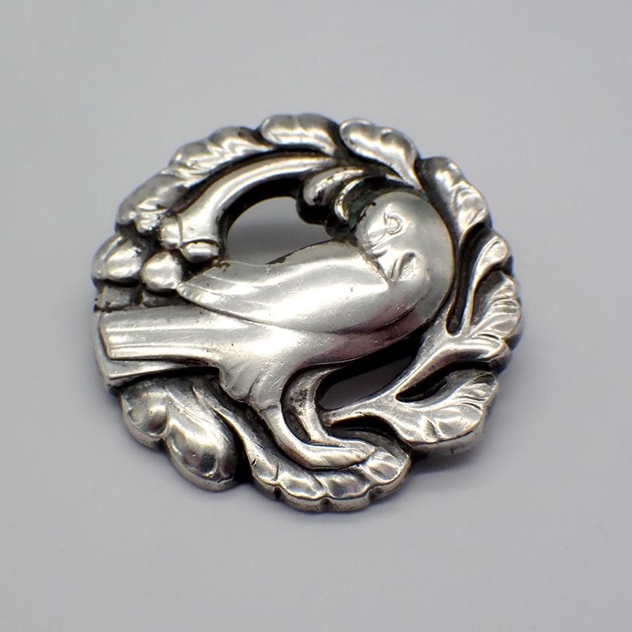 鳩のブローチ No.134 ジョージ ジェンセン スターリングシルバー