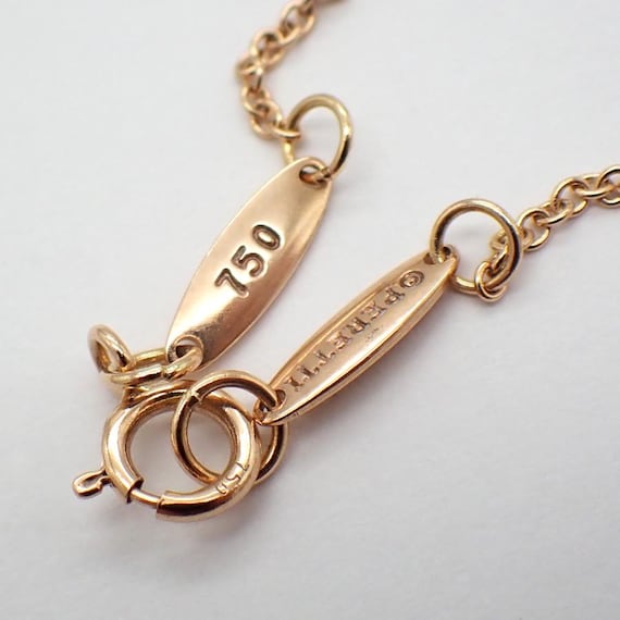 Tiffany Elsa Peretti Open Heart Pendant Necklace 18K Rose Gold - Etsy