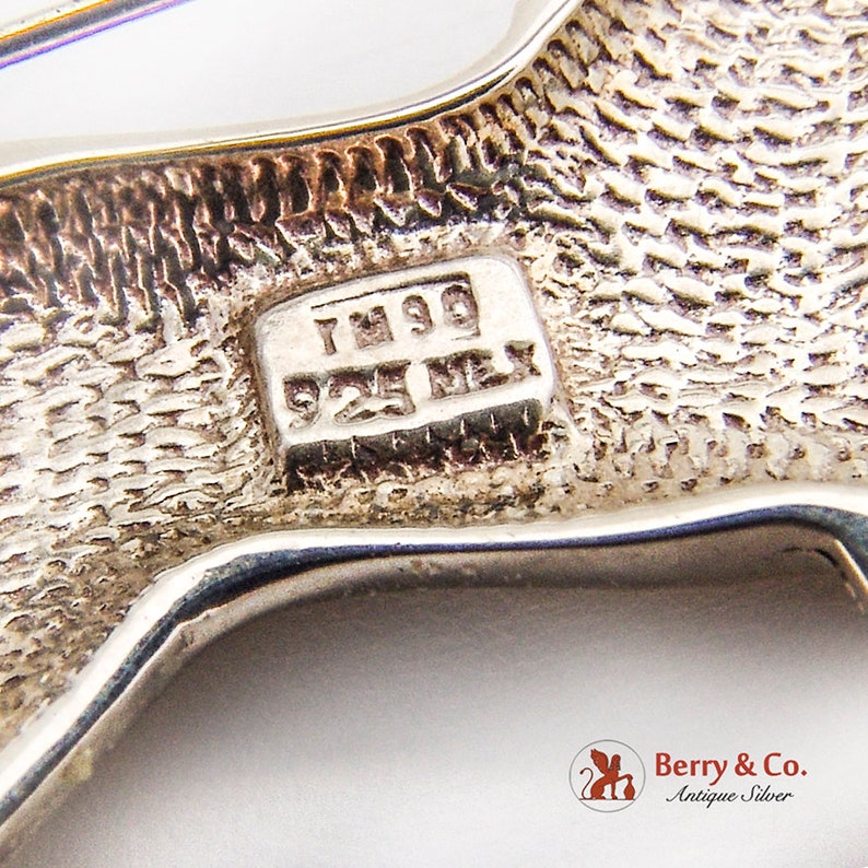 Cast Figural Horse Brooch Metales Casados Sterling Silver Mexico