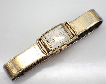 S238 Vintage Lord Elgin 14kt Gold Filled Case Wrist Watch - Etsy 日本