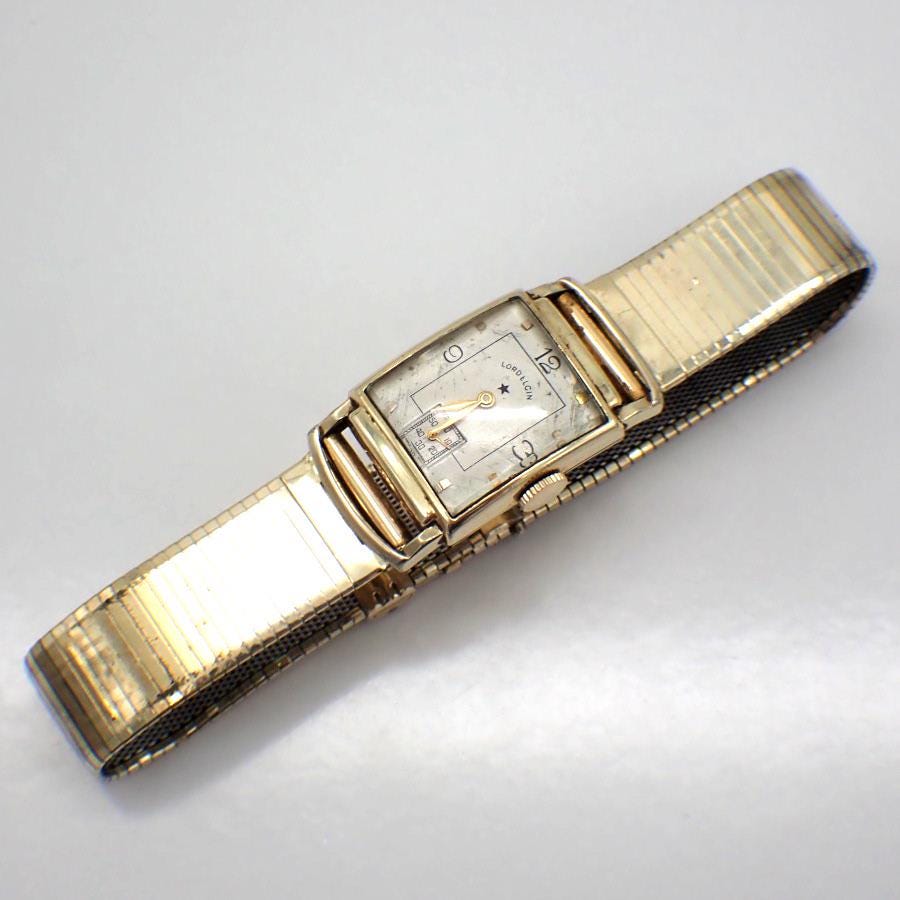 Mid Century Lord Elgin Wrist Watch 21 Jewels 14K Gold Filled 1950