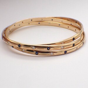5mm Comfort Fit Plain Bangle Bracelet In Real 10K Yellow Gold - 7 Inch, Shiny Finish 10 thumbnail image