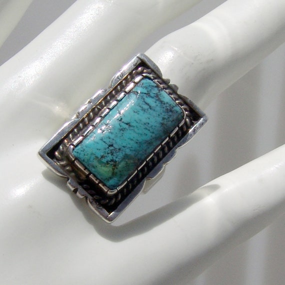 Sterling Silver Rectangle Gaspeite Ring Sterling Silver Rectangle Gaspeite Ring