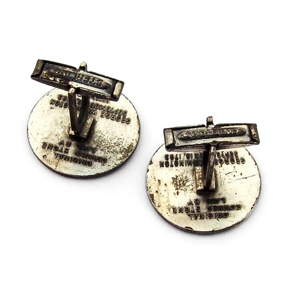 Silver US Capital Building Cuff Links