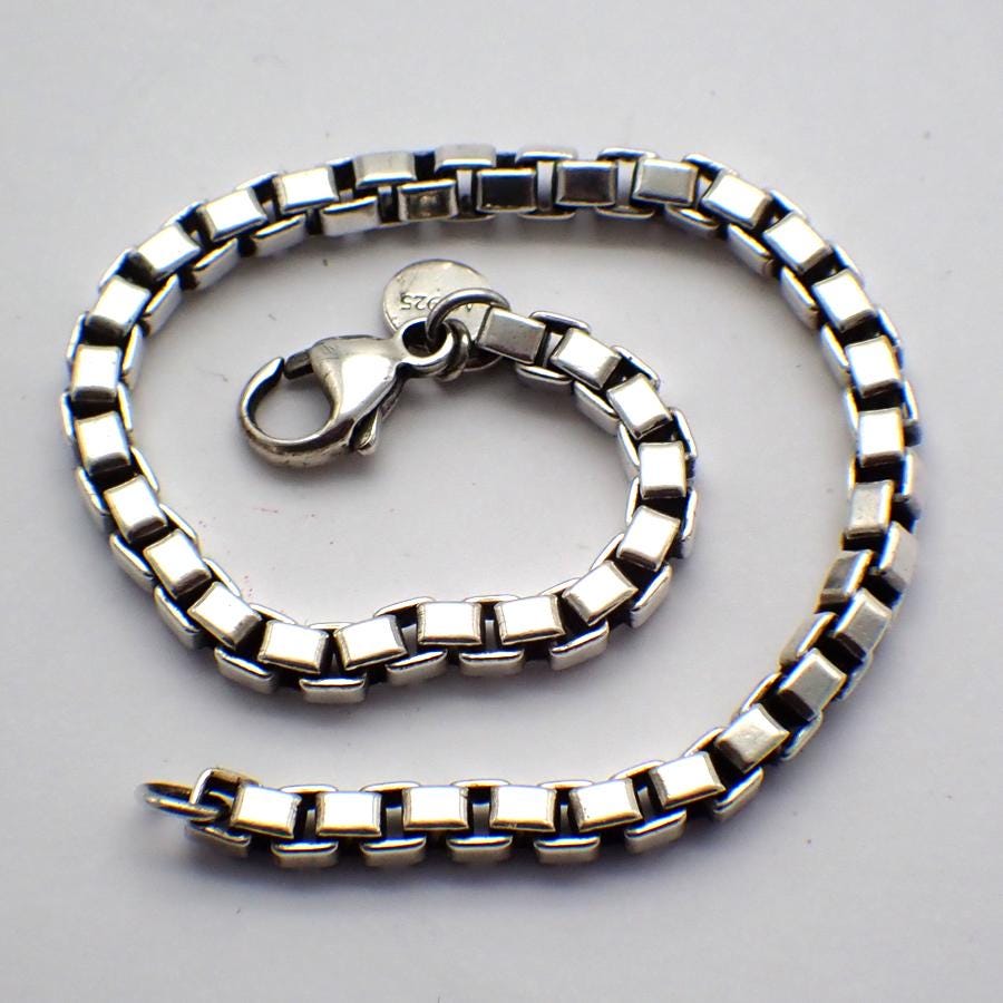 Tiffany Co Venetian Link Chain Bracelet Sterling Silver - Etsy
