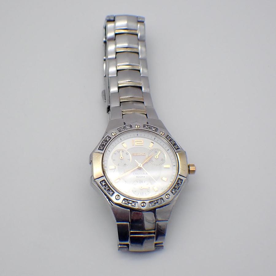 SEIKO Coutura Ladys Quartz Watch 30mm Day/date Dial  display picture 3