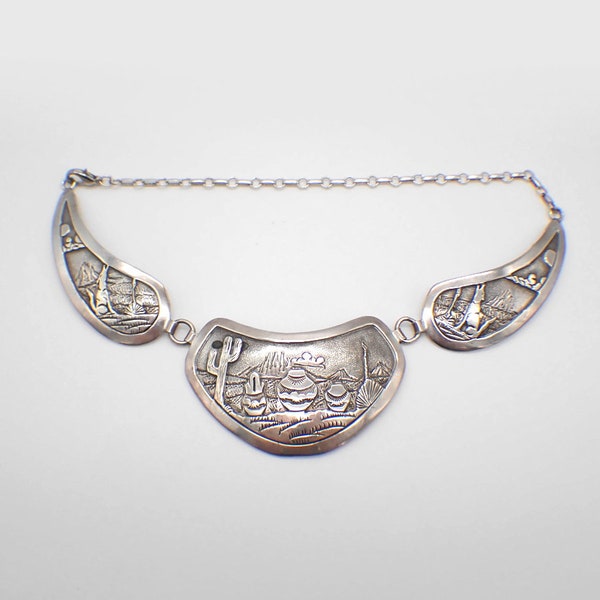 Navajo Storyteller Necklace Sterling Silver Ben