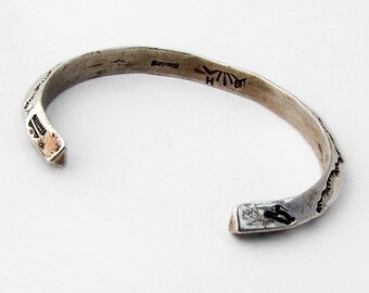 Navajo Knife Edge Cuff Bracelet Sterling Silver - Etsy