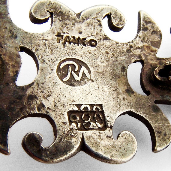 Rafael Melendez Brooch 980 Sterling Silver Taxco View 3
