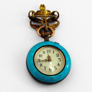 Bucherer Ladies Watch 15 Jewels Marcasite Bow Brooch Fob 800