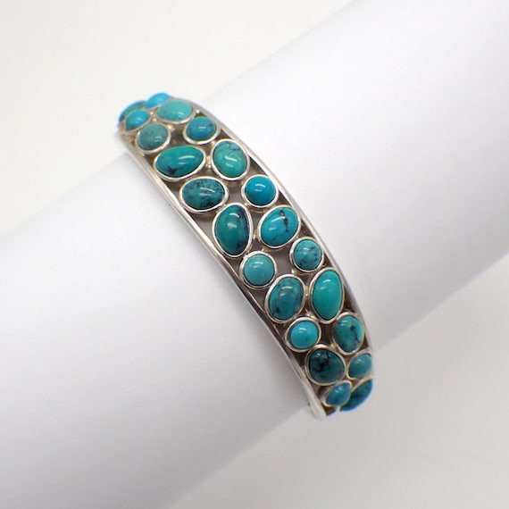 Whitney Kelly Turquoise Cuff Bracelet Sterling Sil
