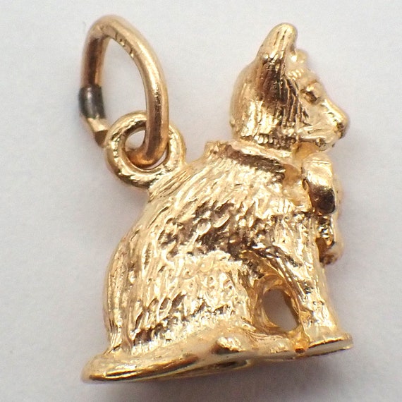 Cat Charm 14K Gold