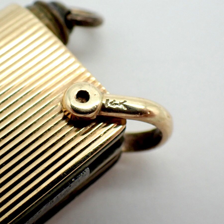 Verdura Gold Werkzeug Messer Uhr Bleistift Schlüssel 14K Gelbgold - .de