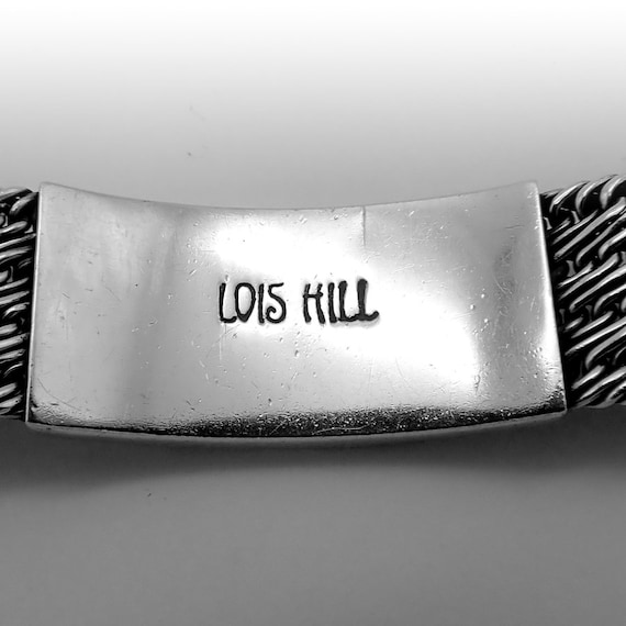 Lois Hill Wide Chain Bracelet Sterling Silver Toggle Clasp - Etsy