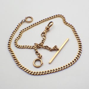 Antique Pocket Watch Chain 14K Gold